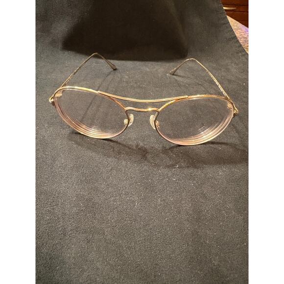 Tom Ford Gold Metal Round Aviator Prescription Glasses TF55 28E 55 17 Used - Picture 4 of 9